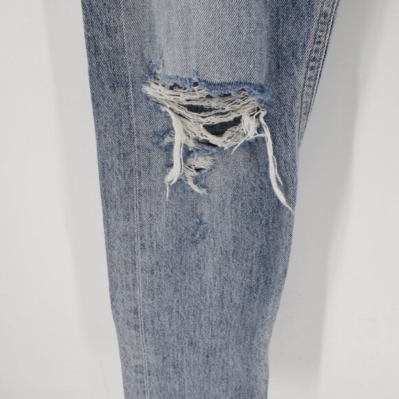 Agolde Jeans Women 24 Jamie High Rise Classic Distressed Straight Leg Button Fly - Picture 2 of 11